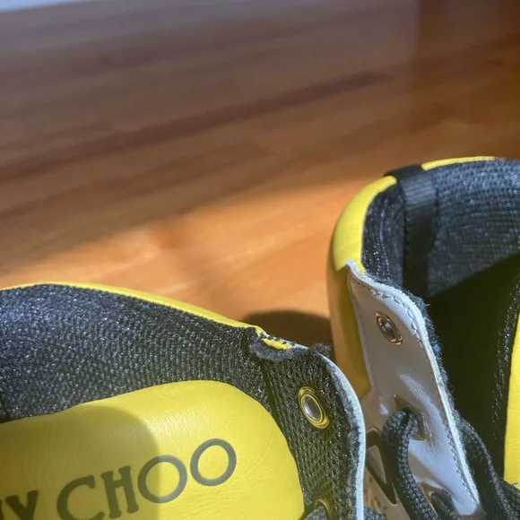 Jimmy Choo Galaxy Paint Splatter High-Top Smeakers - Picture 6 of 12